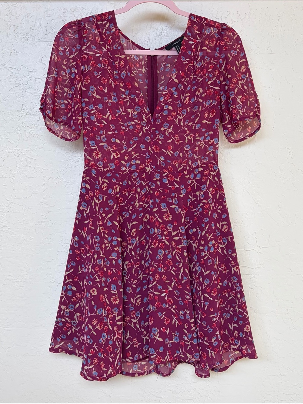 NWOT Forever 21 Floral Sheer Dress
